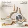 Image 2 : NEW CAROTE 6 PIECE POTS AND PANS SET, NON STICK
