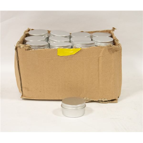 NEW 48 SMALL METAL CONTAINERS