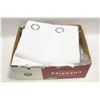 Image 1 : LOT OF 2 NEW WHITE BLACKOUT CURTAIN GROMMET PANELS