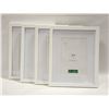 Image 1 : LOT OF FOUR 8" X 10" WHITE PICTURE FRAMES