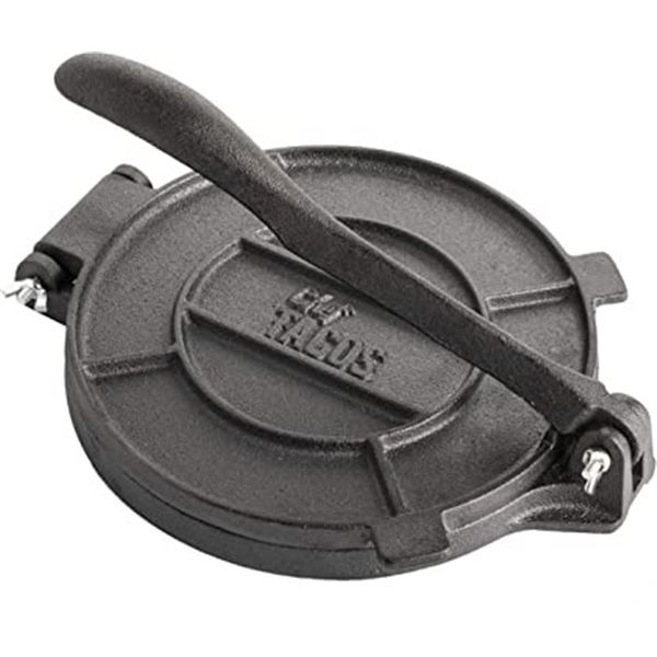 NEW CHEF TACOS CAST IRON TORTILLA PRESS