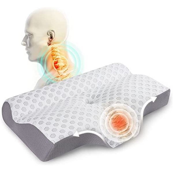 NEW UNBOXED MKICESKY CERVICAL CONTOUR PILLOW