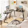 Image 3 : NEW REPACK VERMESS 51" CARBON FIBER L-SHAPE DESK