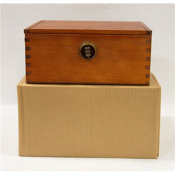2 NEW WOODEN STASH LOCK BOXES
