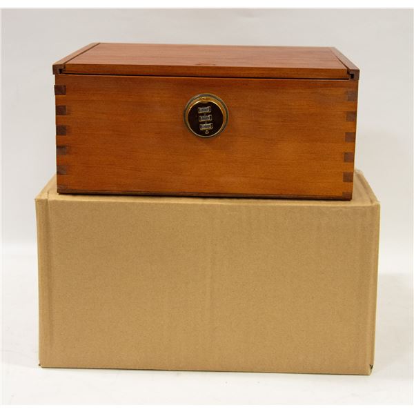 2 NEW WOODEN STASH LOCK BOXES