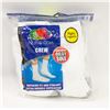 WHITE CREW SOCKS SIZE 6-12 PACK OF 6