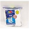 Image 1 : WHITE CREW SOCKS SIZE 6-12 PACK OF 6