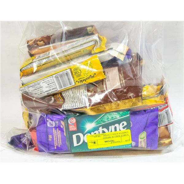 LARGE BAG OF MIXED CHOCOLATES, CANDY + MORE