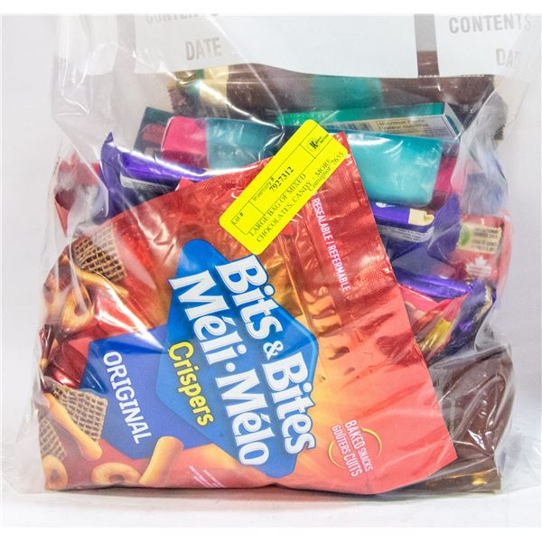 LARGE BAG OF MIXED CHOCOLATES, CANDY + MORE