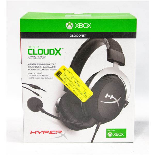 HYPERX CLOUDX VIDEO GAMING HEADSET, XBOX ONE