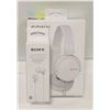 Image 1 : NEW REPACKED 2PK OF SONY HEADPHONES-TESTED