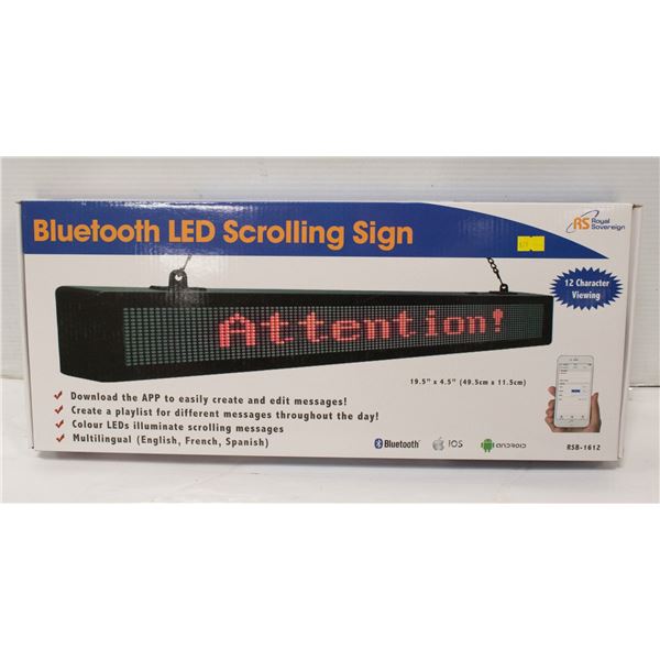 NEW BLUETOOTH LED SCROLLING SIGN, ADD ANY MESSAGE