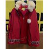 Image 1 : LADIES SIZE MEDIUM WOOL FOX TRIM PARKA WITH