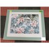 Image 1 : FRAMED FLORAL ART POSTER ARTIST "KAMIKURA"