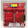 Image 1 : NEW MILWAUKEE RED HELIX 15 PIECE TITANIUM DRILL