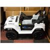 Image 1 : NEW WHITE 12V, 3-SPEED REMOTE CONTROLLED CAR