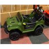 Image 1 : NEW ARMY GREEN 12V, 3-SPEED REMOTE CONTROLLED CAR