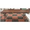 Image 1 : WOODEN TOP FOLDING TABLE H-29" W-30" L-72"