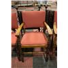 Image 2 : LOT OF 6 ANTIQUE OAK DINING CHAIRS WITH