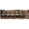 6 ARTISAN HAND FORGED IRON CHAIRS W/SEAT