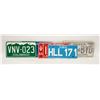Image 1 : LOT OF 10 VINTAGE LICENCE PLATES