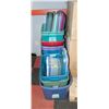 Image 1 : LOT OF 18 RUBBERMAID BINS - MOST WITH LIDS