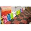 Image 1 : 38FT OF CHILDRENS DIVIDER GATE/PANEL/PLAYPEN