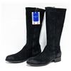 Image 1 : NEW PAIR OF WOMEN'S BOS & CO BLACK SUEDE