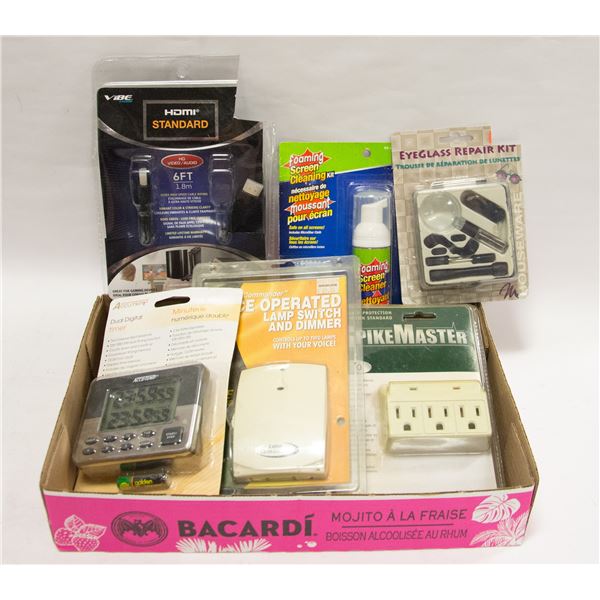 LOT OF ASSORTED NEW ELECTRONICS