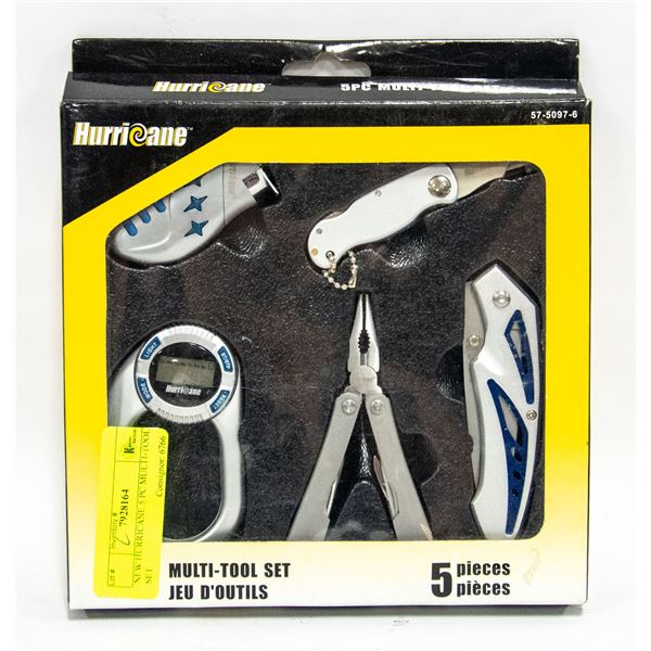 NEW HURRICANE 5 PC MULTI-TOOL SET