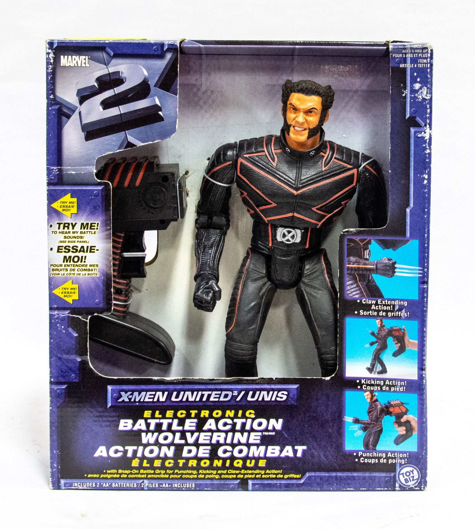 Marvel Electronics NEW MARVEL ELECTRONIC BATTLE ACTION WOLVERINE