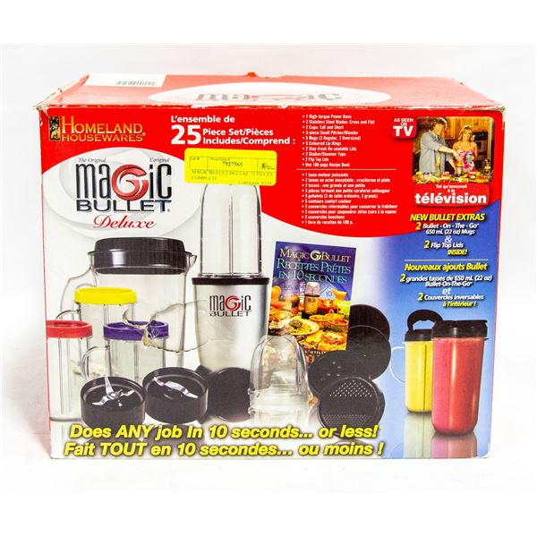 MAGIC BULLET DELUXE 25 PIECES COMPLETE