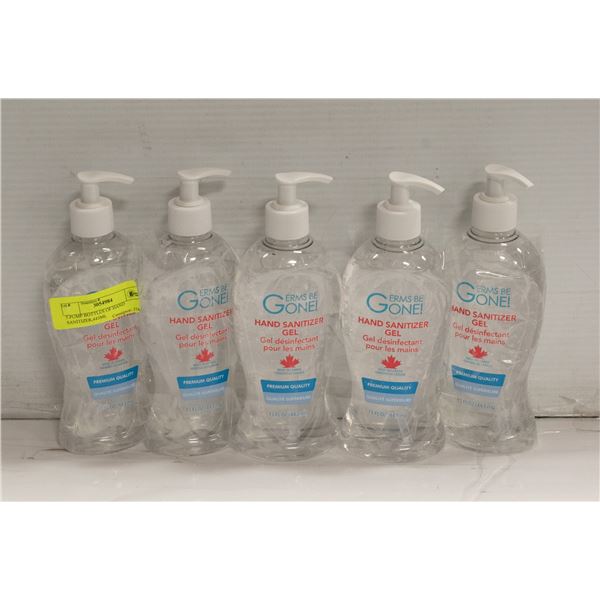 5 PUMP BOTTLES OF HAND SANITIZER,443ML