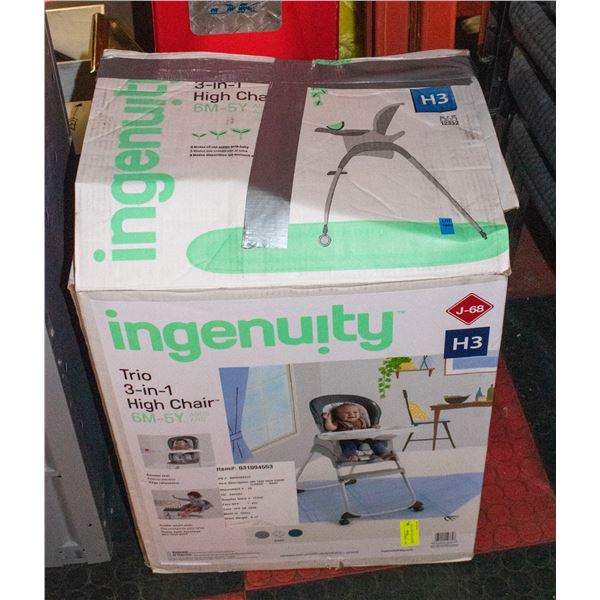 INGENUITY 3 IN 1 HIGH CHAIR