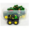 Image 1 : BUCKET FULL OF JOHN DEERE TOYS ALL