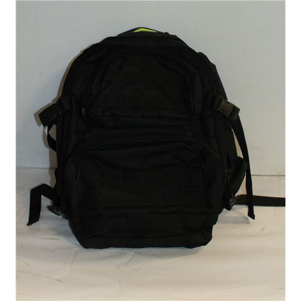 BLACK TACTICAL BACKPACK