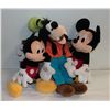 Image 1 : MICKEYS AND PLUTO DISNEY PLUSH CHARACTERS