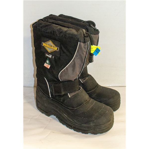 SIZE 9 STEEL TOE INSULATED WORK BOOTS