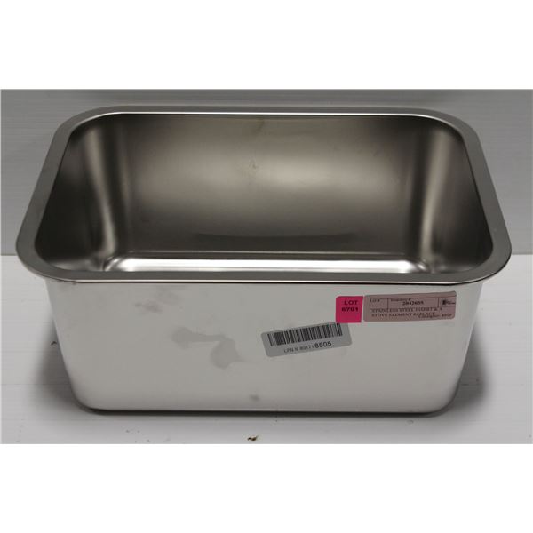 STAINLESS STEEL INSERT & A STOVE ELEMENT REPLACE