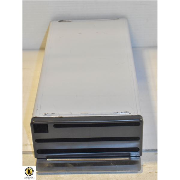 KITCHEN KNIFE RACK, STAINLESS STEEL AND BLACK