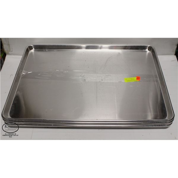 "THERMALLOY" 20 GAUGE ALUMINUM BAKE PANS (5)