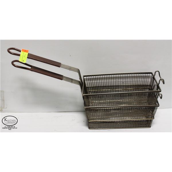 2 COMMERCIAL WIRE DEEPFRYER BASKETS