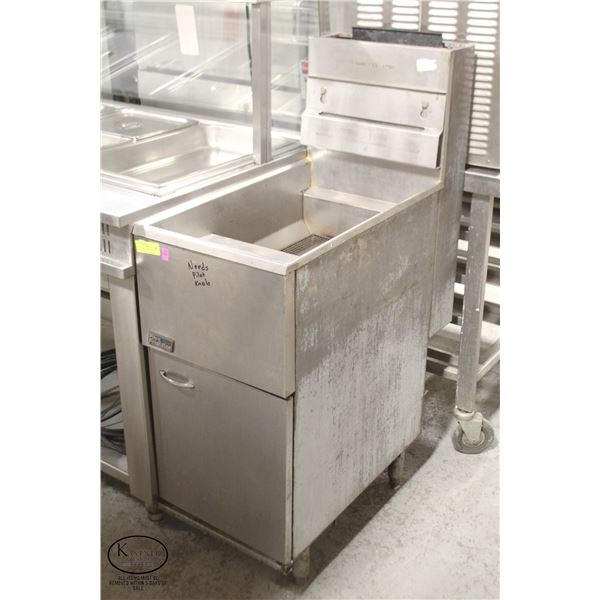 PITCO FRIALATOR DUAL BASKET NATURAL GAS DEEP FRYER