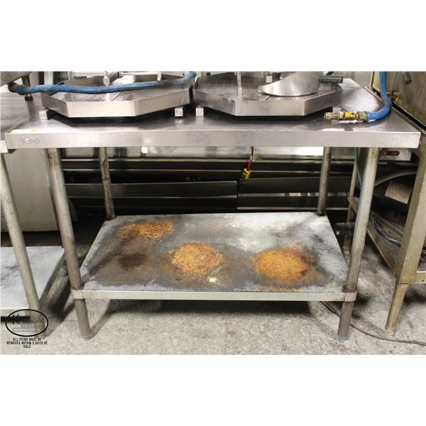 48" X 30" X 34" EFI STAINLESS STEEL WORKTABLE W/