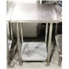 Image 1 : 24" X 24" X 34" STAINLESS STEEL WORKTABLE W/
