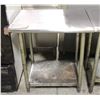 Image 1 : 30"X24"X34" S/S WORKTABLE W/ UNDERSHELF & EDLUND