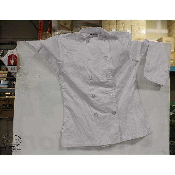 NEW CHEF WORKS SMALL WHITE CHEF'S APRON