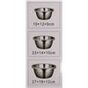 Image 6 : 3 NEW STAINLESS STEEL MIXING BOWLS - 7"-8.5"-10"