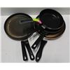 Image 2 : LOT OF ASSORTED FRYING PANS - SIX