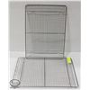 Image 1 : TWO STAINLESS STEEL WIRE COOLING RACKS 12" X 16.5"
